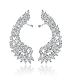 Ohrmanschette Senyu Mode Brautschmuck Luxus Lady039s CZ Crystal Angel Flügel Wickelringe Rhodium -Plattierung Kletterringe 22114780638