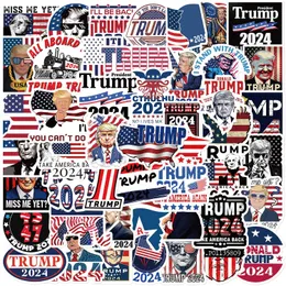 50pcs DIY Famous Car Stickers US President Trump Graffiti Decals for Luggage Guitar Cup Motorcycle Scooter Fridge Toys Skateboard Helmets