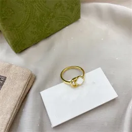 Anelli di designer popolari per donne anelli di fidanzamento d'argento oro lettera fantasma cuore di lussuoso anello nuziale di lusso uomo coppia regali di vacanza alla moda gioielli zl171 f4