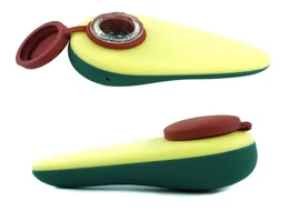 39039039 silicone Avocado pipes food grade smoking tobacco pipe whole factory unbreakable held9608644