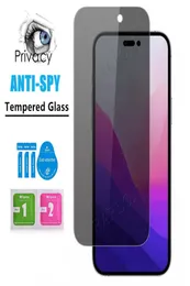 Antispy Tempered Glass Privacy Screen Protector 9HのiPhone 14 Pro Max 14Pro 14Pro 14Pro 13pro 12 Mini 11 XS X XR 8 7 6 Plus Wi7996069