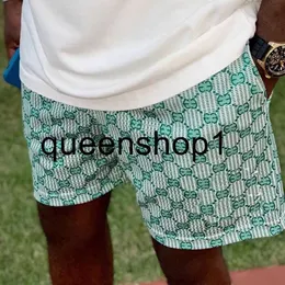 Herren-Shorts, Designer-Shorts, luxuriöse, lässige, hochwertige Herren-Shorts, Mesh, atmungsaktiv, elastische Taille, Kordelzug, Taschenmuster, bedruckte Strandhose, schnell trocknende Shorts