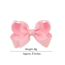 3 인치 귀여운 grosgrain ribbed ribbon hair bow with clip babout bautique 액세서리 파티 선물 40colors