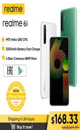 REALME 6I新しいグローバルバージョン4GB RAM 128GB ROM携帯電話Mediatek Helio G80 5000MAHバッテリー65Quot Dewdrop Display6750954