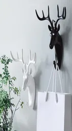 Vintage Deer Head Header Dekoracyjne haczyki ścienne minimalistyczny wystrój domu Urzędnik na płaszczu na ścianie Ubrania Klucz Rojownik Houseeper An7279985