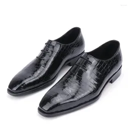 Sapatos casuais sipriks masculino causal real pele de crocodilo oxfords elegante preto goodyear welted sapato masculino vestido de casamento lazer wear