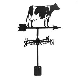 Trädgårdsdekorationer 3D Animal Metal Weather Vane Roof Decoration Dog 1 Halloween Weathervane Iron Led Lawn Wind Indicator Yard Yard