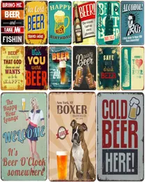 2021 Ice Beer Plaque Metal Vintage Tin Sign Up Shabby Chic Decor Decor Metal Dekoracja Dekoracja baru metalowa plakat pub home craf3535193