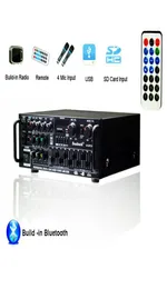 Freeshipping Bluetooth 2.0 Channel 2000W O Power HiFi Amplifier 220-240V AV AMP Högtalare Remote Control EQ Stage Karaoke for Car Home6737993