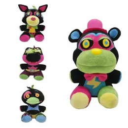 Meia-noite brinquedo de pelúcia fnaf chefe boneca dos desenhos animados colorido urso de pelúcia raposa crocodilo pato presente das crianças decoração para casa