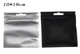 1018cm preto fosco mylar zíper pacote de plástico saco 100pcslot fosco zip lock alumínio aperto selo reclosable pacote saco atacado7392607