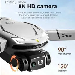 Drones V88 Drone 8K Professional G Photography Dual Camera Obstacle Avoidance Optical Flow Localization Brushless RC 4000M Q240308