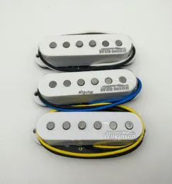 Beyaz Alnico Gitar Pikapları Strat Gitar SSS BEYAZ 1 SET3413080 için Tek Bobin Alma