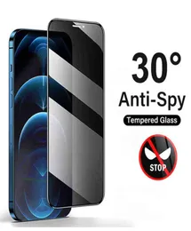 9D مضاد للتجسس الزجاج المقسّن لـ iPhone 11 12 13 Pro X XR XS Max Protector for iPhone 8 7 6S Plus SE2020 Privacy Glass Film A5017391