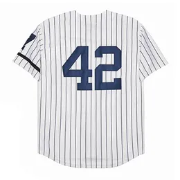 Tamanho masculino S-4XL costurado retrocesso novo 15 Thurman Munson 42 Mariano Rivera York camisa de beisebol