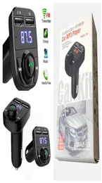 FM X8 Sändare Aux Modulator Bluetooth Handsfree O MP3 Player med 3.1A Snabbladdning Dual USB Car Charger8573817