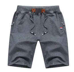 Men039S Shorts z kieszenią na zamek kolor 4xl lato 2018 Solid męskie szorty plażowe bawełniane bermudowe szorty męskie odzież 4083880