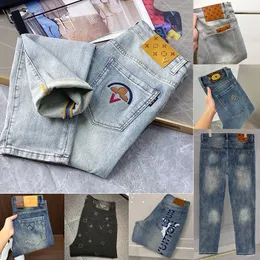 Jeans för män jeanbaggy män klassiska byxor tvättade gamla jean denim streetwear casual trepants designers man jogging bants jeans