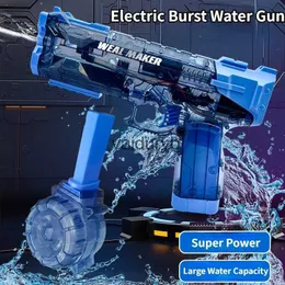 Sand Play Water Fun Gun Toys 2024 Ny upplevelse Helt automatisk Summer Electric Pistol Shooting Beach Toy Kids Girls Girls Adults H240411