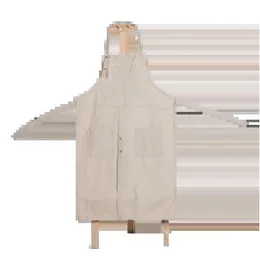 Förkläden y Art Förkläde ADT Canvas Målning DIY Ceramic Scpture Mud-Retining Overalls Anti-olja och Anti-Foing 137x64CM Drop Delivery Dhkde