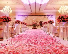 1000 pezzi moda fiori artificiali in poliestere per decorazioni di nozze romantiche petali di rosa di seta coriandoli nuova venuta colorato1306087