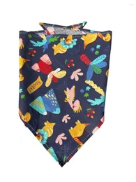 Hundkläder 460 st/Lot Pet Puppy Cat Bandanas Scarf Tie Handkercheif Mix Mönster 2 storlekar CH41