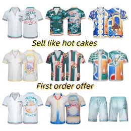 Designer de roupas calças masculinas casa blanca casablanc camisa t camisas casablanca tshirts camisa dos homens camisa feminina designer casablanc manga curta co