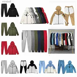 Pantolon Tasarımcı Erkek Pantolon Tech Polar Moda Eğitimi Zipper Sports Giyim Ceket Pantolonları İki Parça 240308