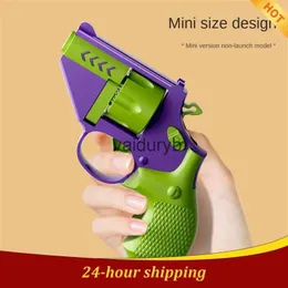 Sand Play Water Fun Gun Toys Unique design of revolver rotating top birthday gift Unzip toy decompression innovative ld Radish Mini H240308