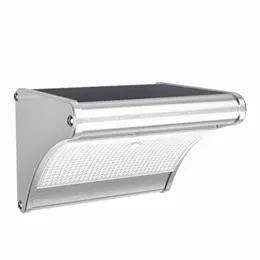 Inne oświetlenie LED Brelong Outdoor Solar Wall Light IP65 Wodoodporny aluminium Aluminium Obudowa Radar Czujnik ruchu do zabezpieczenia DELIVE DHE3Z