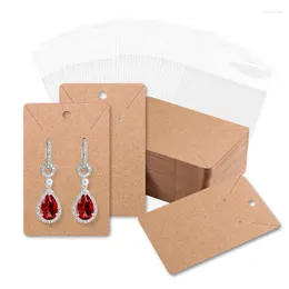 Jewelry Pouches Earring Clip Card With 100 Bags Display Used To Necklaces And Packaging