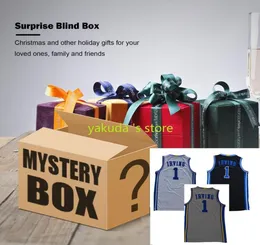 Рождественский подарок 2021 года MYSTERY BOX Случайный запас Duke Blue Devils College Джерси Баскетбольная майка1 Ирвинг Кэри-младший 3 Джонс 5Барретт Алле9210296