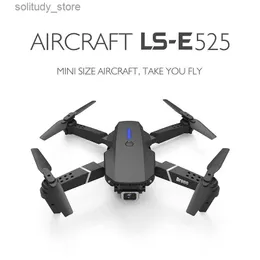 Drones LS E525 E88 PRO Drone 4K HD Dual Lens Mini WiFi 1080p Transmissão em tempo real FPV Airecraft Câmeras Dobráveis RC Quadcopter Gift Toy Q240311