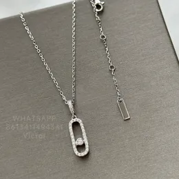 necklace for woman designer diamond Sterling Silver luxury 925 silver Gold plated 18K European size jewelry highest counter quality with box 012