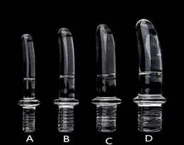 Diameter16202530mm Big Crystal Handle Glass Dildo Realistic Artifical Dildo Anal Stimulation Sex Toys Dildo For Women Glass 2106412021