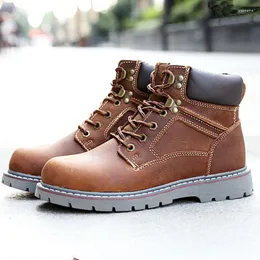 Sapatos de fitness kowm caminhadas homens à prova dwaterproof água botas ao ar livre caça couro militar tático deserto feminino tornozelo tênis