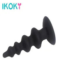 Ikoky Long Anal Sex Toys Sex Products Silicone Prostate Massager Erotic Toys Tower Shape Butt Plugs For Men Women Anal Beads Gay S4618382