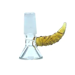 Hookah Bowl Piece for Glass Bong Slides Funnel Bowls Pipes Bongs Smoking Color Oil Rigs