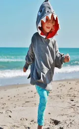 2019 New Fashion Cute Casual Toddler Kids Boys Shark Hooded Tops Hoodie Jacket Coat Outerwear Clothes4349201