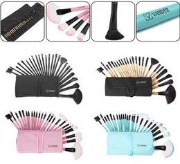 Vander Pro 24pcs Colors Makeup Brushes Set Travel Facial Beauty Cosmetics Kits Eyeshadow Powerd Soft Makeup Pincel Maquiagem Bag4369946