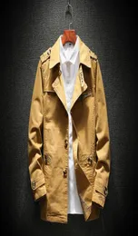 Men039s Jackets Spring Autumn Solid Cotton Jacket Men Fashion Trench Man Casual Tops Outwear Overcoat Coats Male Veste Pour Hom4817645