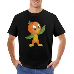 Men's Tank Tops Orange Bird Sketch T-Shirt Funny T Shirts For A Boy Hippie Clothes Men Clothing