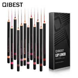 12pcs Lip Lipstick Liner Penter Set Waterproof Retouch Nude Makeup Pen długotrwały narzędzie kosmetyczne 240305