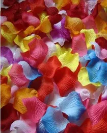 Wedding Supplies Decorations Wedding simulation rose petals scattered flowers nonwoven bed flowers 9 color beautiful selling 5936409