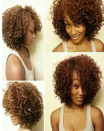 Moda Kadın Pack 3 Marlybob Tığ Örgüsü Saç Ombre Afro Kinky Kıvırcık Örgü Saç Uzantıları Kız Kadınlar için8 Quot T1B25553911