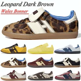 2024 Outdoors Shoes Trainers Wales Bonner Leopard Dark Brown Men Designer Core Black Mystery Brown Men Women Sneakers