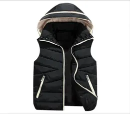 Vintermän och kvinnor värmer fast väster ärmlös jacka klassisk fjäder weskit jackor casual bodywarmer väster puffer dou4447009