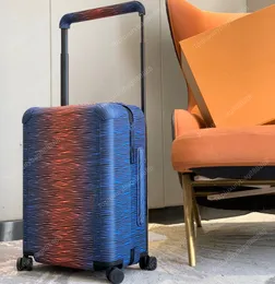 Topp högkvalitativ designare Bag Super Cases 55 Horizon Spinner Travel Bags Designer äkta läder lyxbagage designer resor unisex multi ljus rese resväska