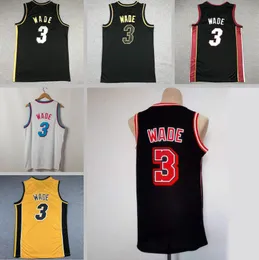 Basketball-Trikots Dwyane Wade rot schwarz weiß 2024 City-Trikot Herren Damen Jugend S-XXL Sport-Trikot