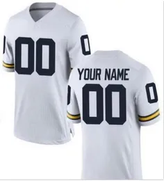 Chen37 Custom Mens Youth Women Toddler Michigan Wolverines Name and Number أي حجم مخيط جودة الجودة Jers7696099
